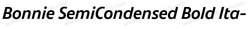 Bonnie SemiCondensed Bold Ita字体转换